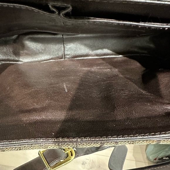 Vintage Celine canvas and leather brown bag - Picture 12 of 16